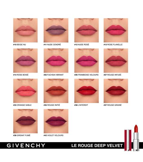 givenchy bb05095025 red|Le Rouge Deep Velvet Matte Lipstick .